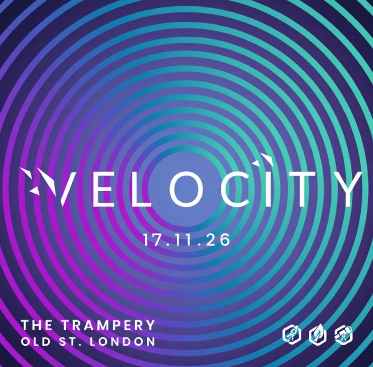 Velocity event on 17.11.23 at The Trampery Old St, London with a colour background